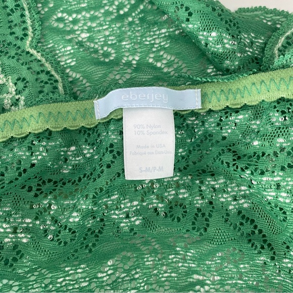 EBERJEY Green Lace Bralette Size Small-Medium - Picture 4 of 4